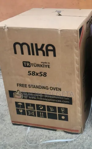 Black Mika 58 X 58 3 Gas + 1Electric Hotplate With Electric Oven