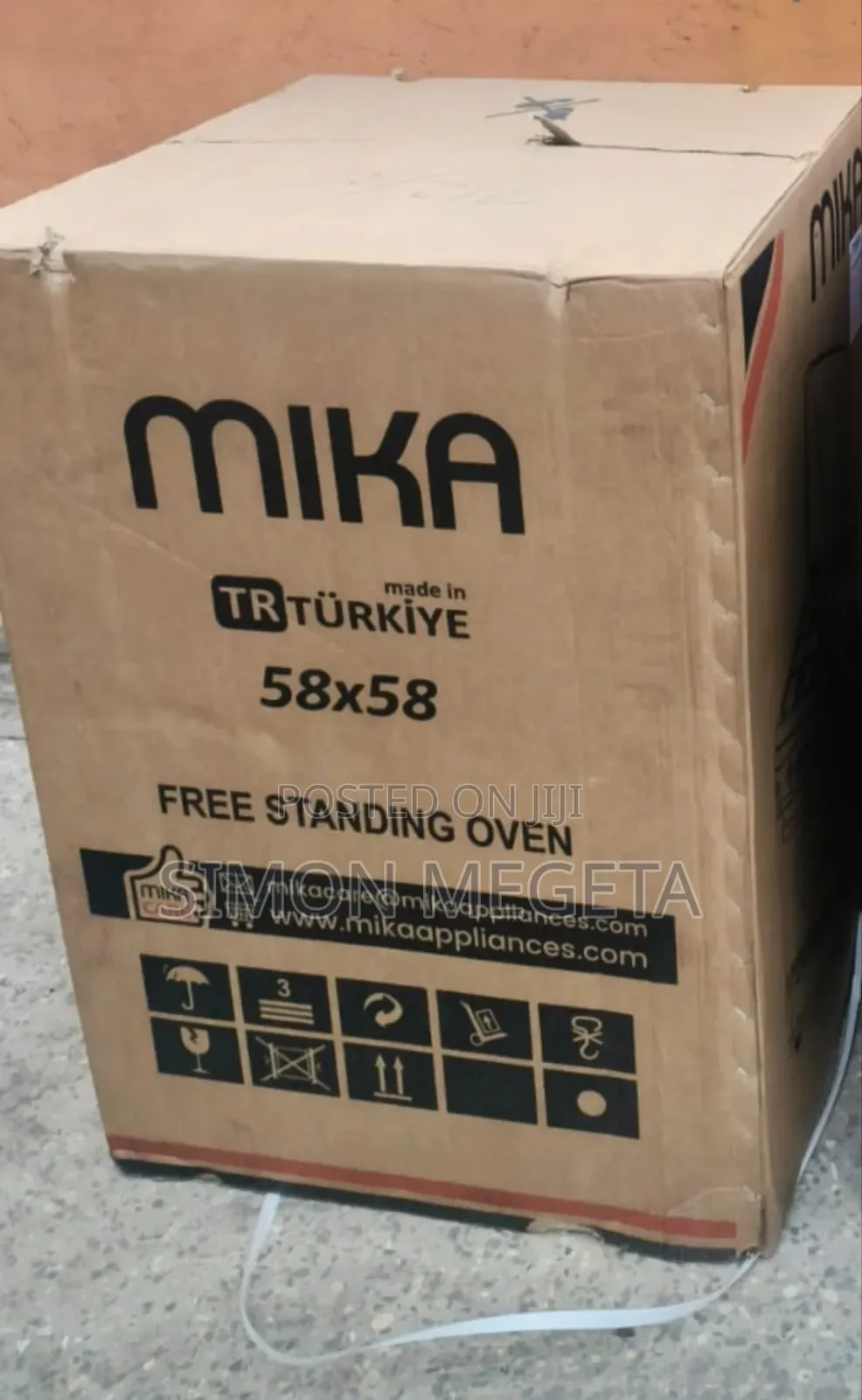 Black Mika 58 X 58 3 Gas + 1Electric Hotplate With Electric Oven