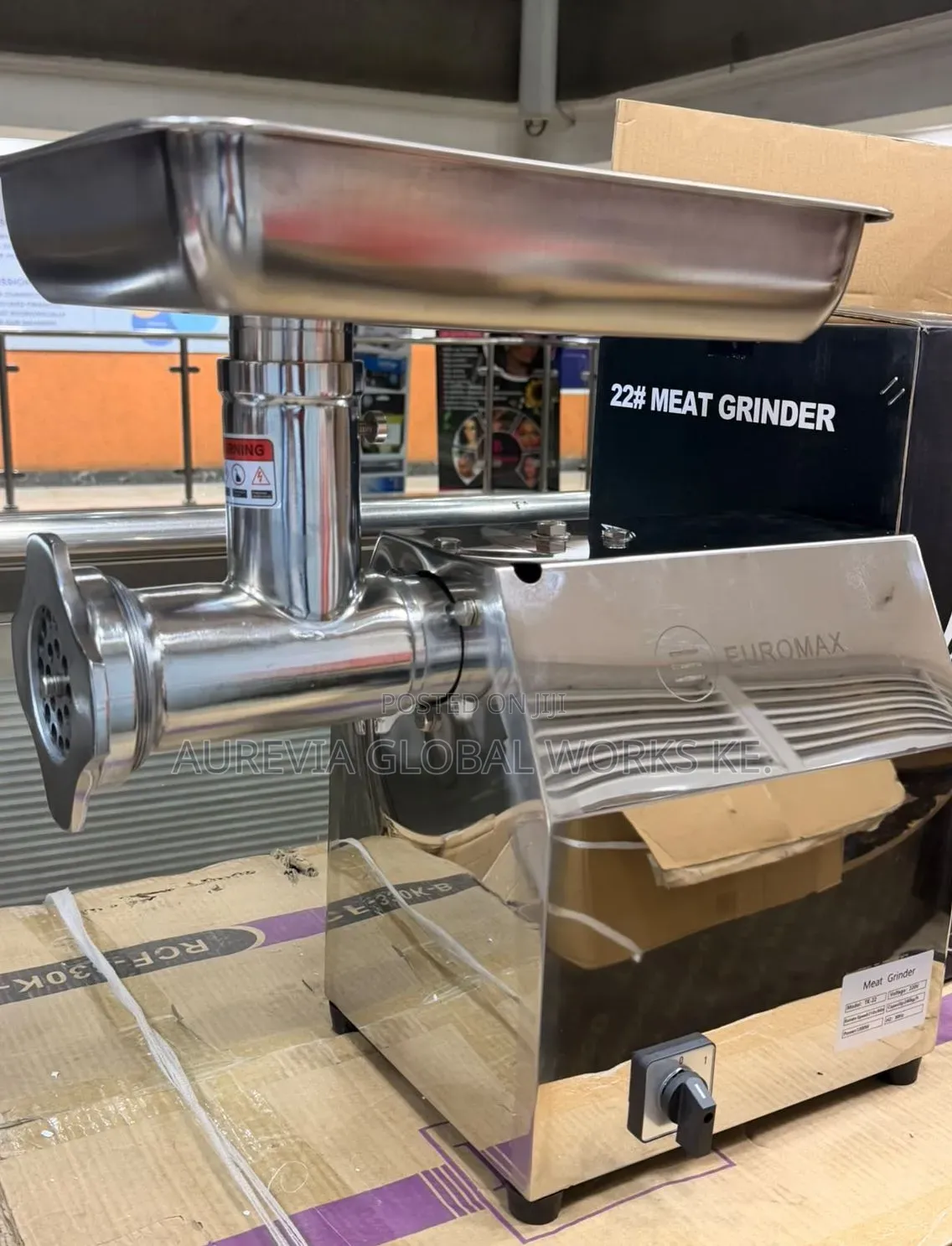 Euromax Electric Commercial Meat Mincer TK-22 Normal – 240kg/Hr