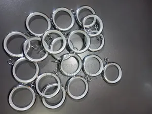 Silver and Gold Circular Drapery Rings