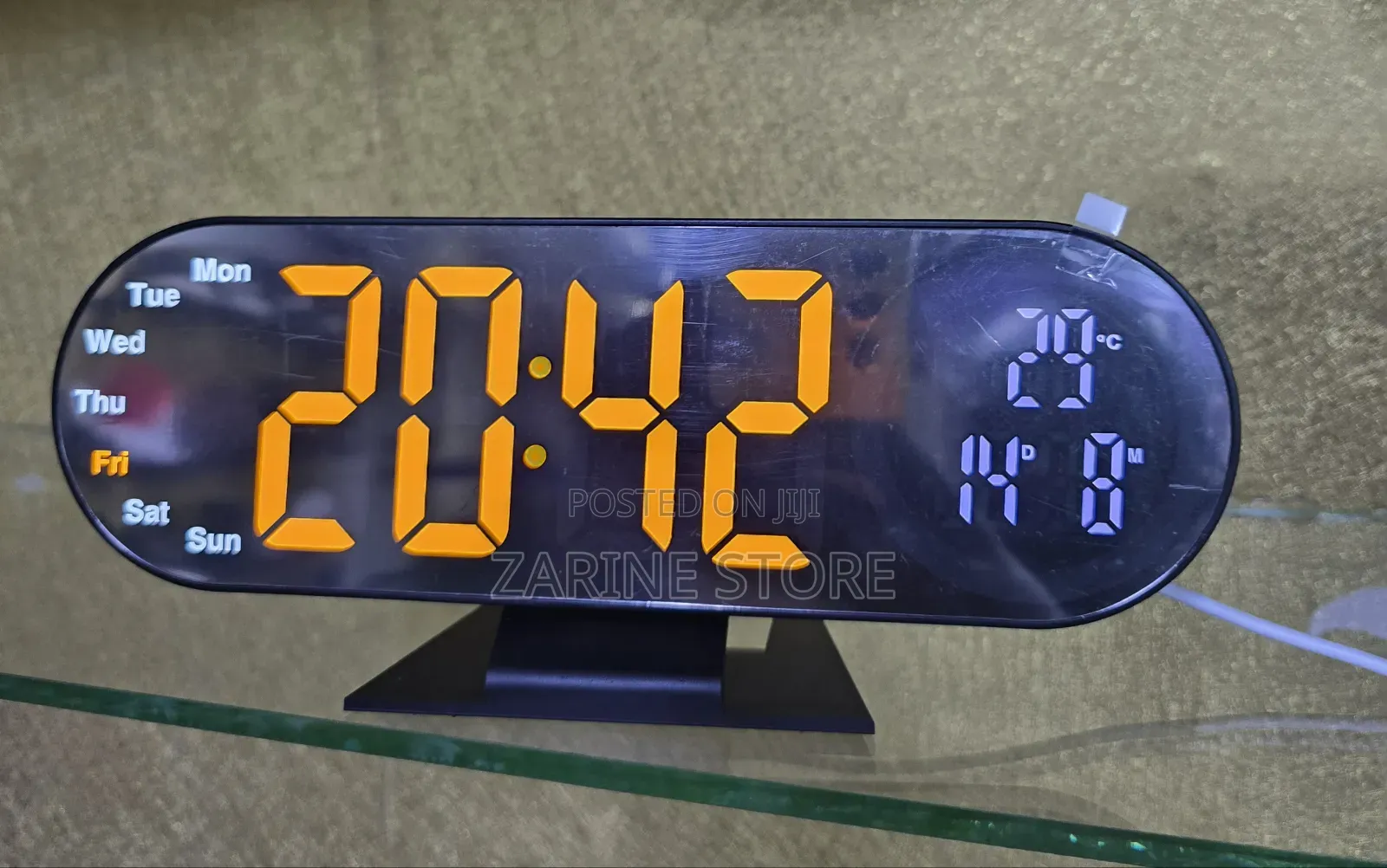 Rectangular Digital 3D Wall Clock or Table Top Clock