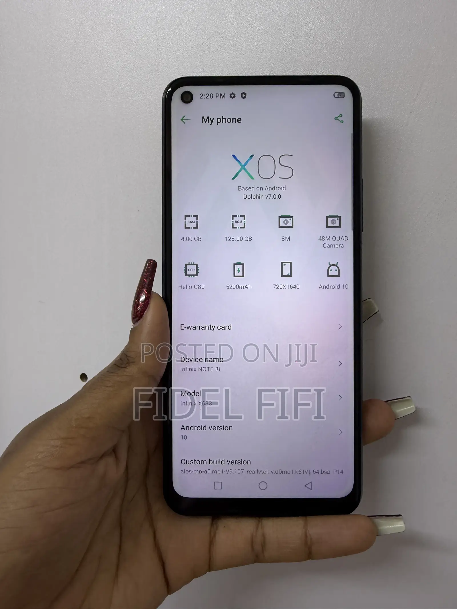 Infinix Note 8i (x683) 128 GB Blue