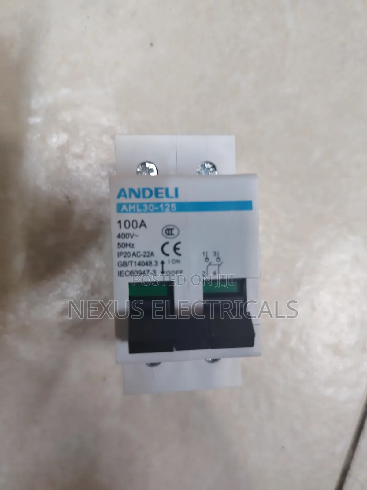 Andeli Dz47-63 C100 Double-Pole 100a