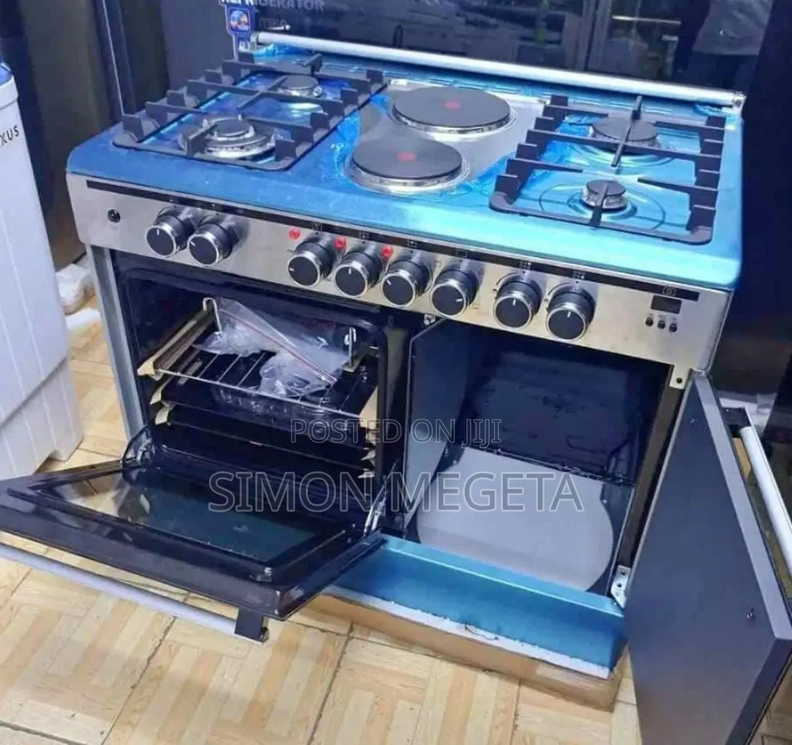 60*90 Haier 4+2 Standing Cooker With Gas Compartment and Sensor