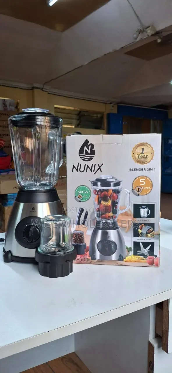 Nunix AK-500 2-in-1 Electric Blender