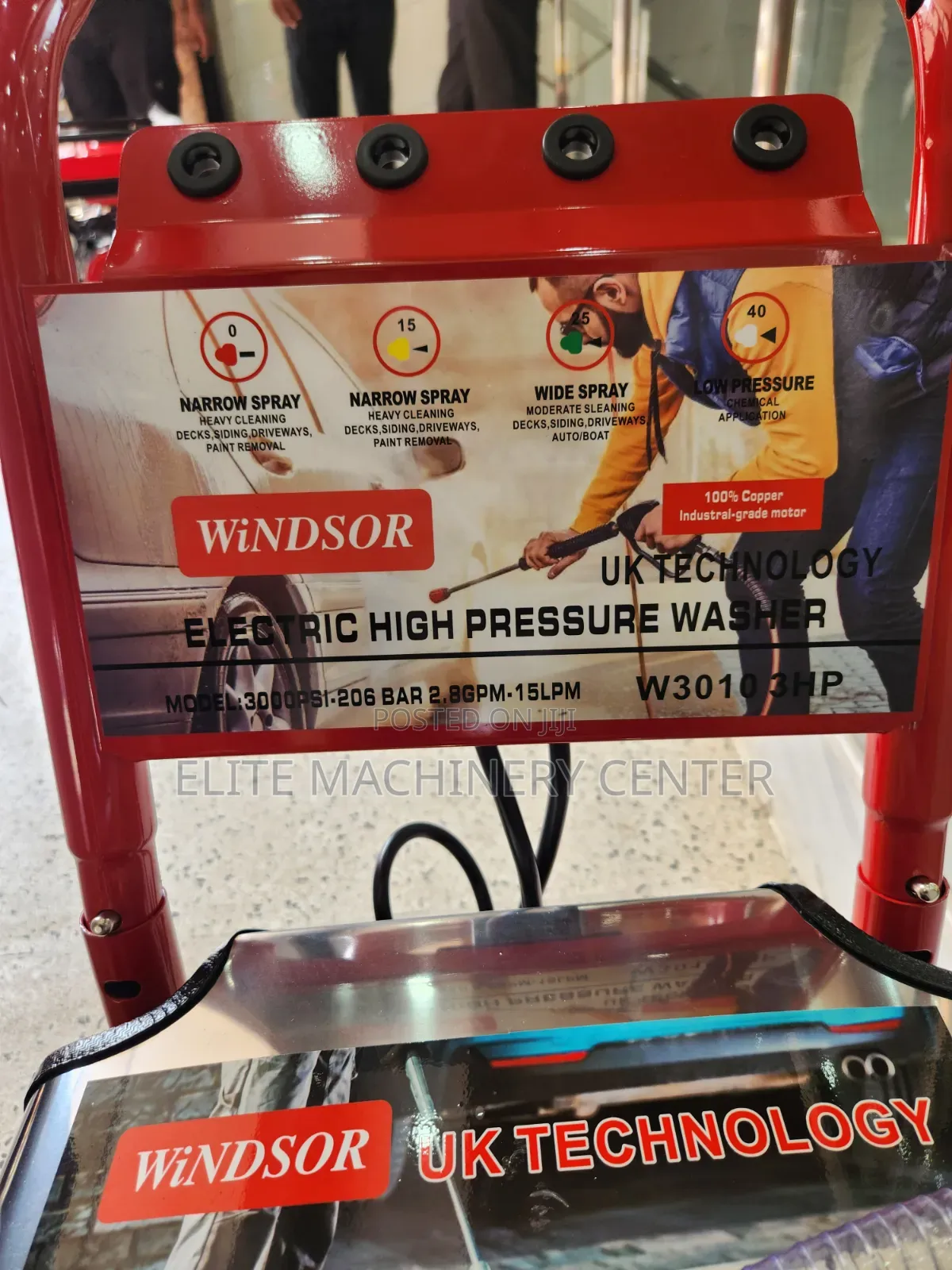 Windsor UK Electric High Pressure Car Washer (W3010, 3HP, 3000 PSI)