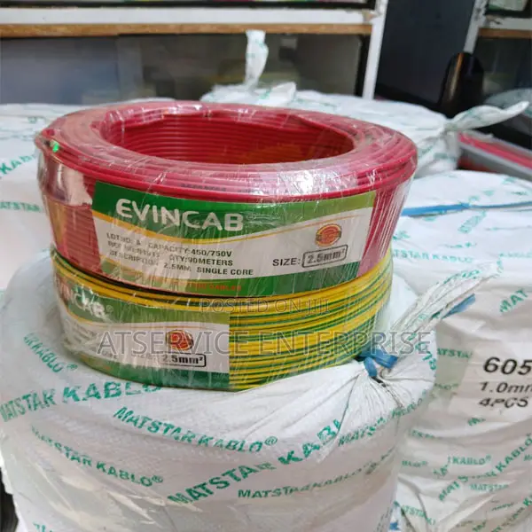 Safe Evincab 2.5mm Yellow/Green & Red Conductor Cables - 90M