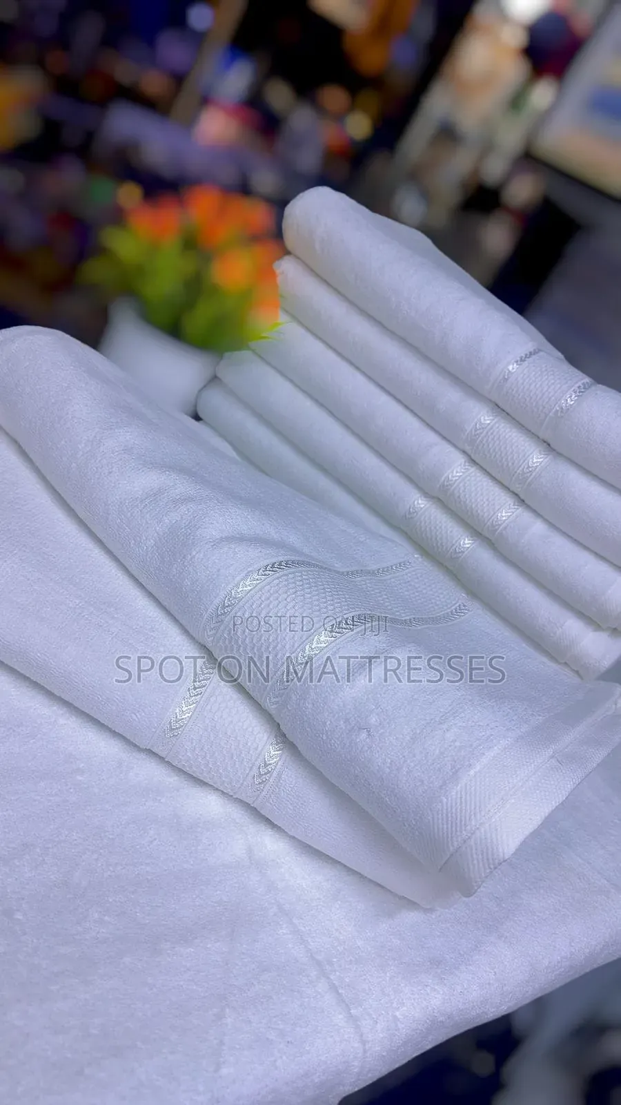 Pure White Cotton Towels 90X150. We Deliver Countrywide. Talk to Us!