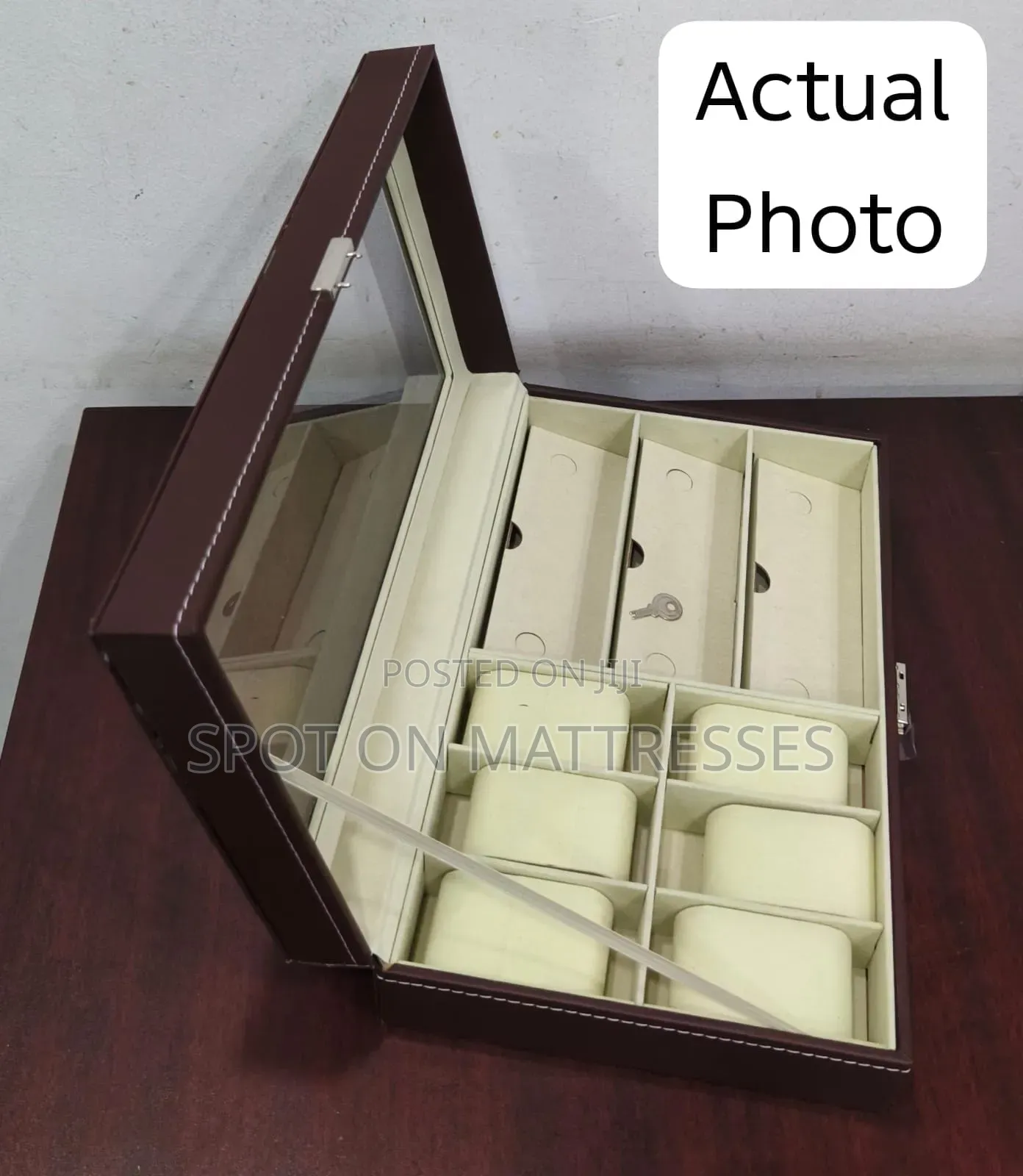 Now Available! 9-Slot Leather Box Multi Watch + Specs Organiser.