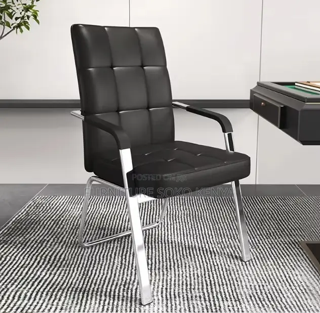 Leather Modern Seat | Executive Receptionist Wait Chair
