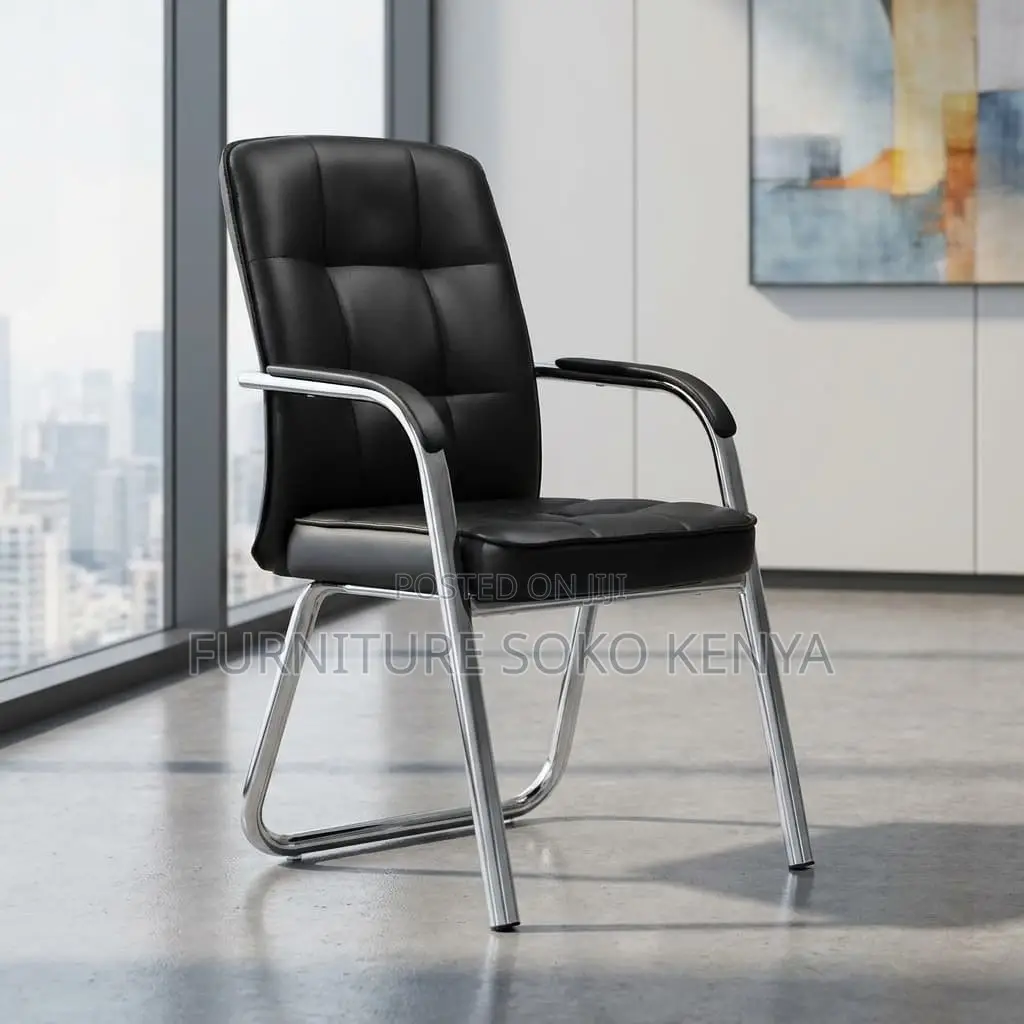 Leather Modern Seat | Executive Receptionist Wait Chair