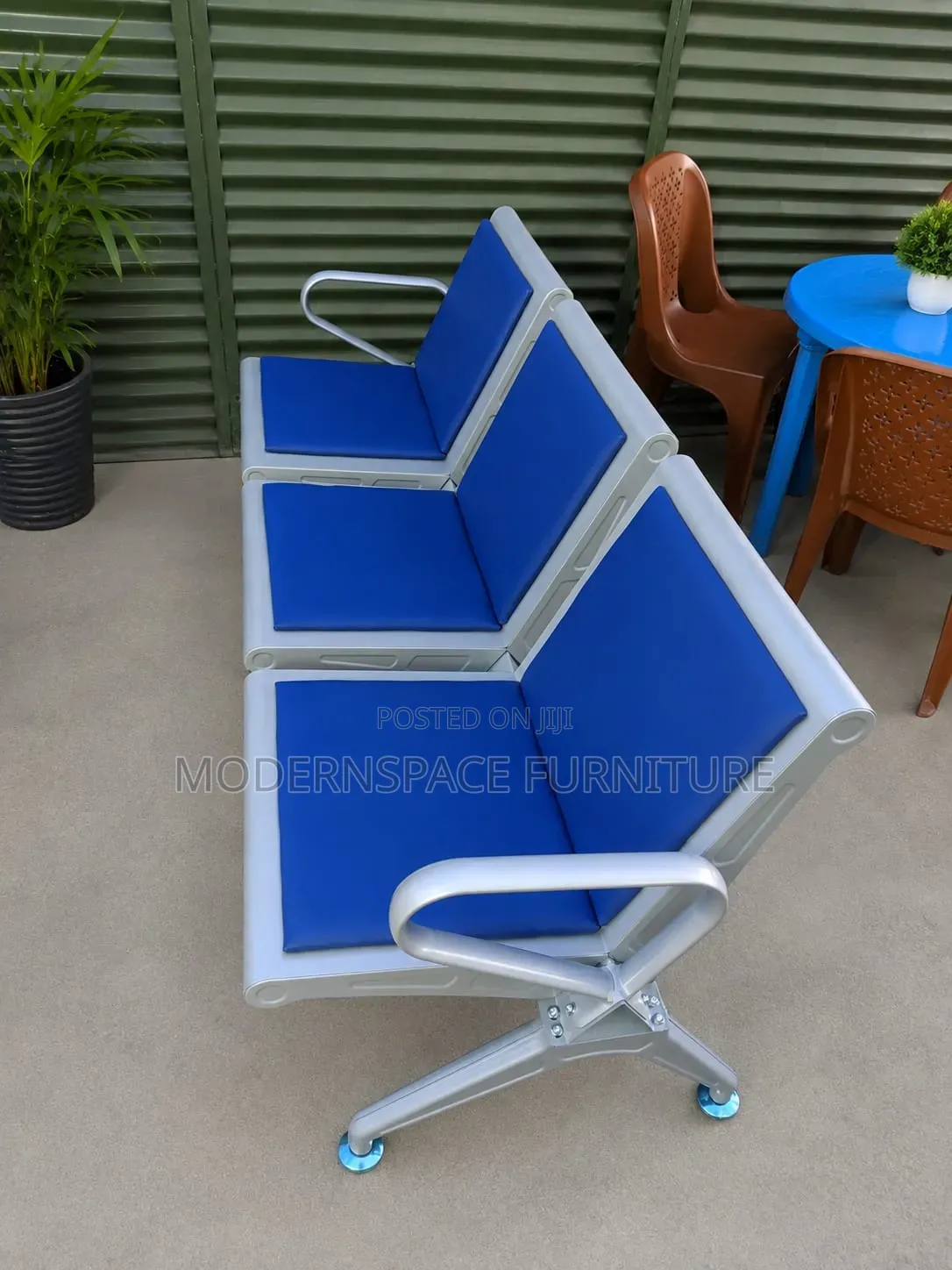 Office Chair;Modern Three Seater Heavy Duty Visitors Bench