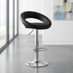 Reclining Bar Stool | Round Modern Leather Barstool