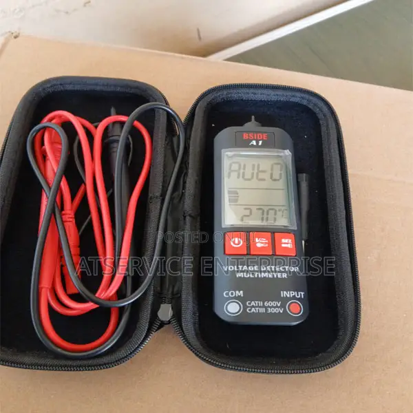 Portable Mini Digital Multimeter Kit With Storage Case & Test Leads