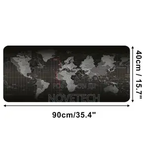 Gaming Mouse Mat Pad 90x40cm World Map Anti-Slip PC Laptop Desk Pad