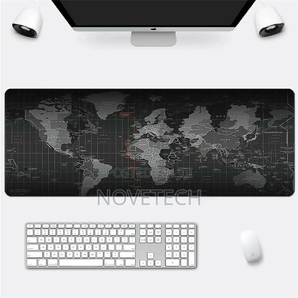 Large World Map Mousepad Game Laptop Computer Mouse Keyboard Pad Mat