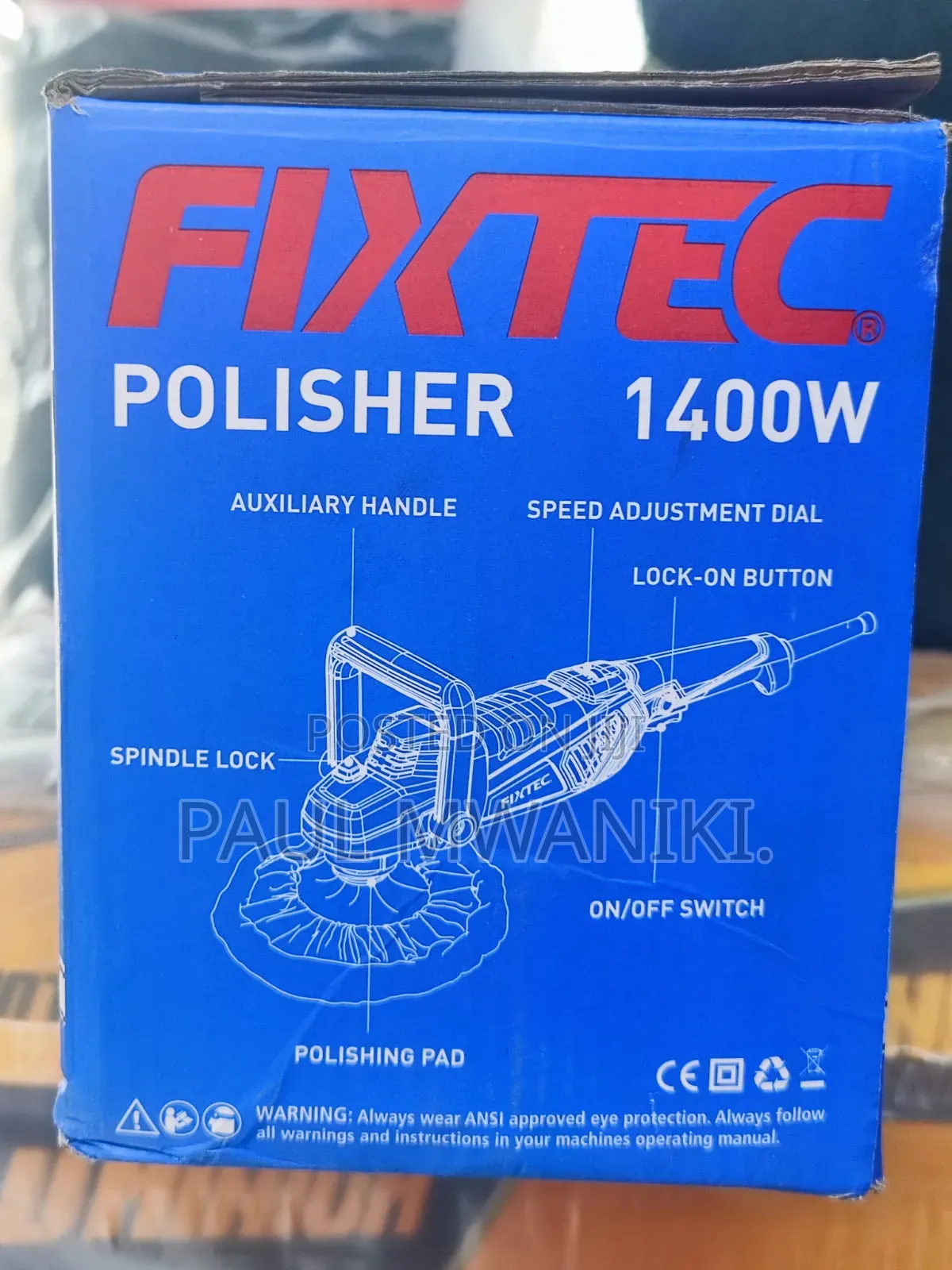 Fixtech 1400 W Angle Polisher, 180 Mm