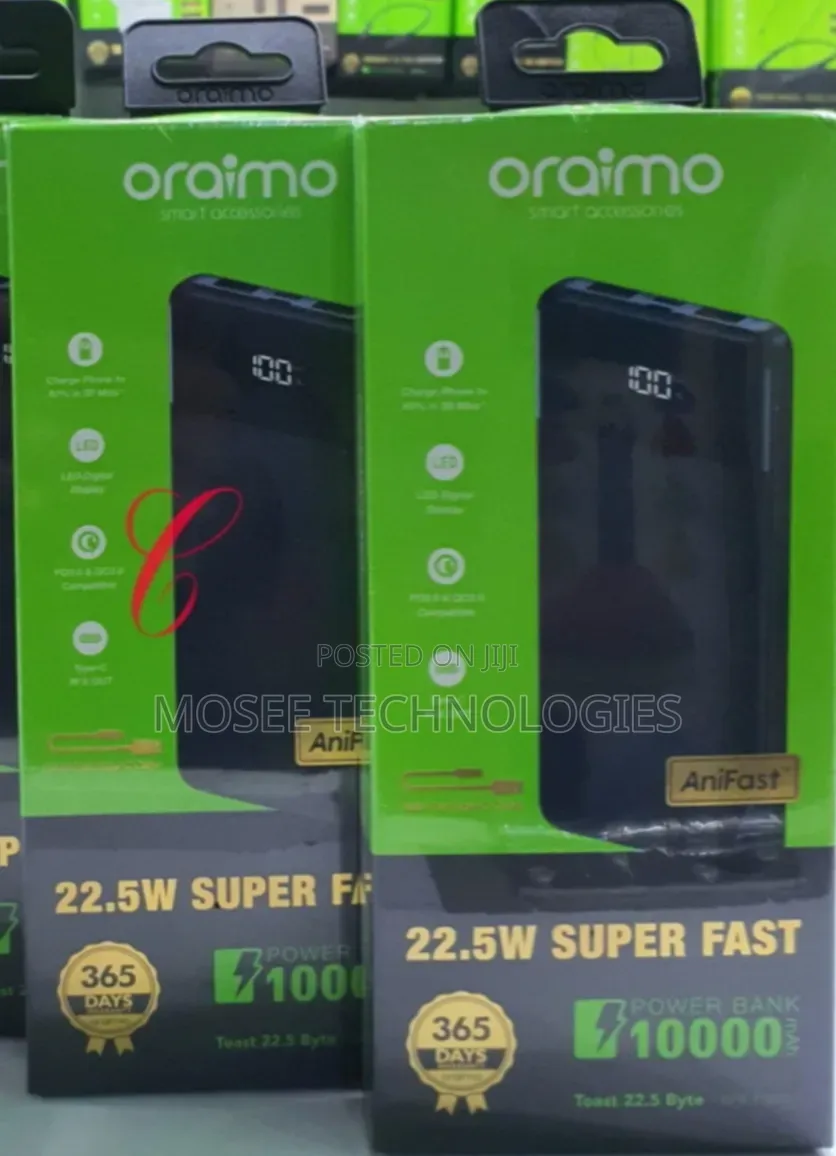 Oraimo Toast 22.5 Byte OPB-7100Q Fast Charging Power Bank