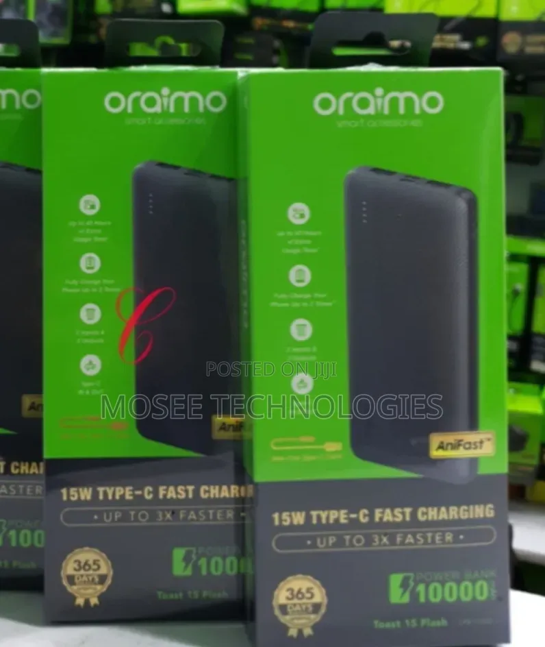 Oraimo Toast 15 Flash 15W Portable Power Bank