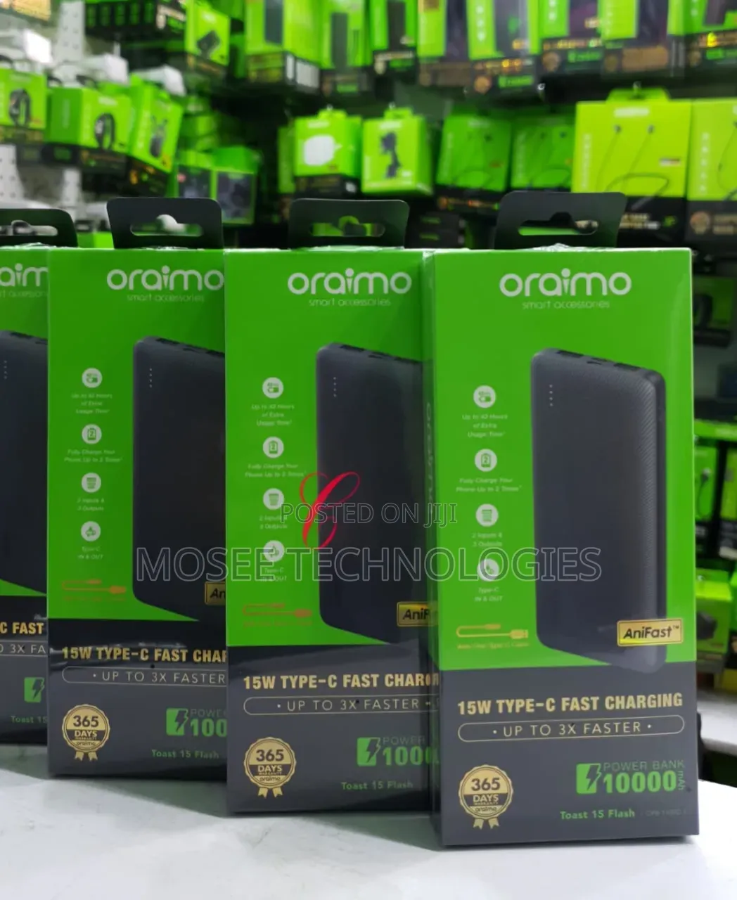 Oraimo Toast 15 Flash Compact Charging Power Bank