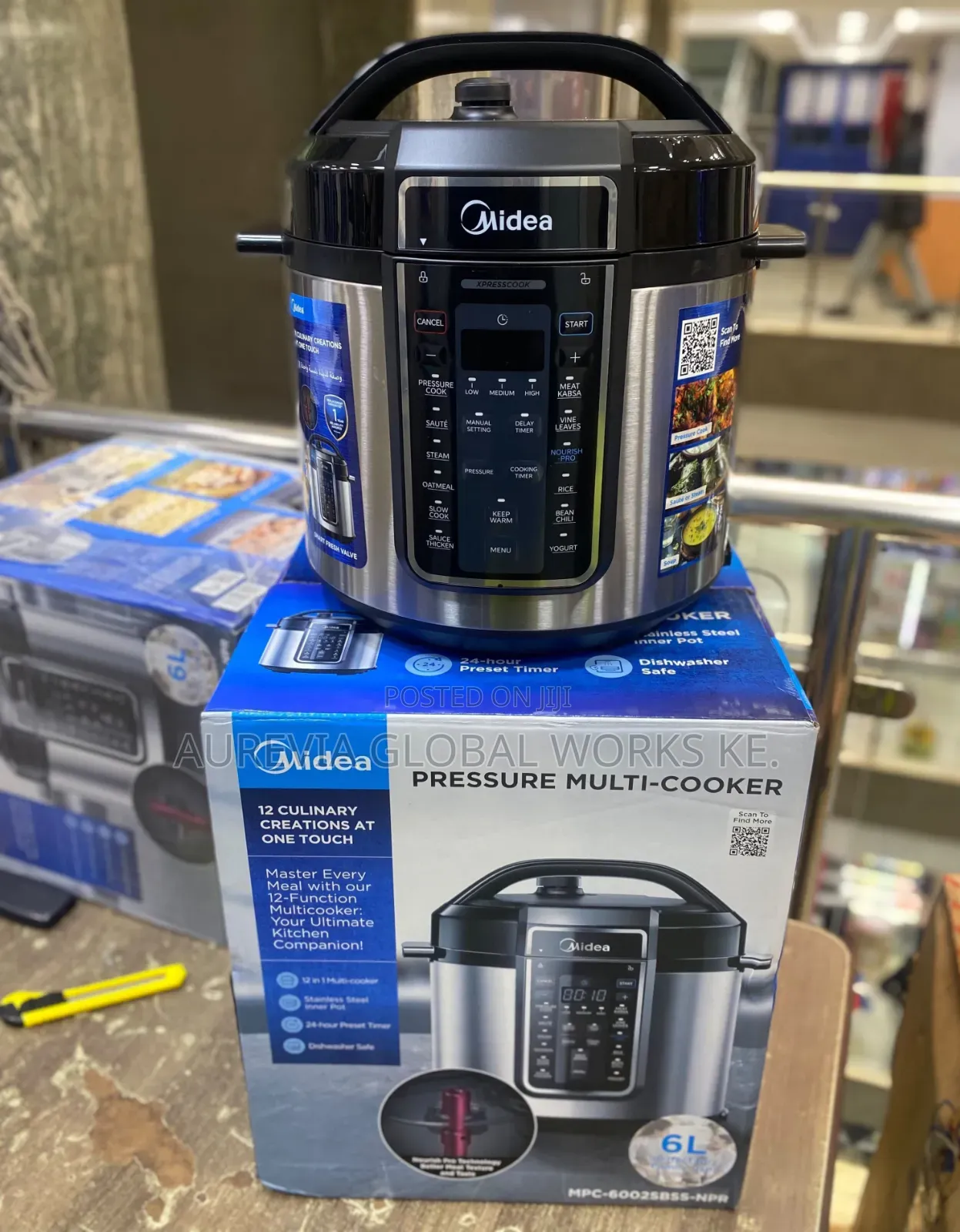 Midea 6L Stainless Steel Electric Pressure Cooker