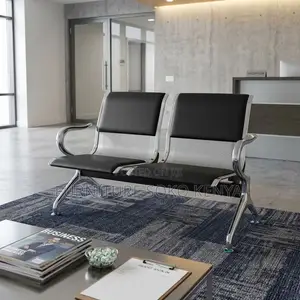 Leather Modern Steel Framed Benches | Two Seaters Modern Chair