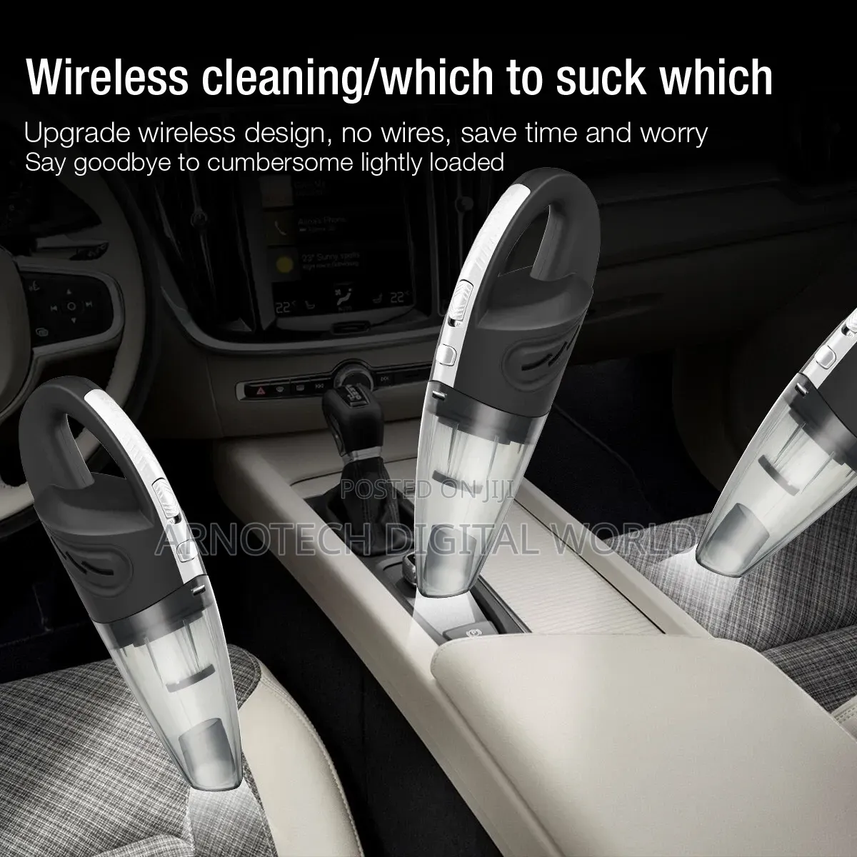 Cordless Car Vacuum Cleaner Strong Suction Portable Home Car Duster