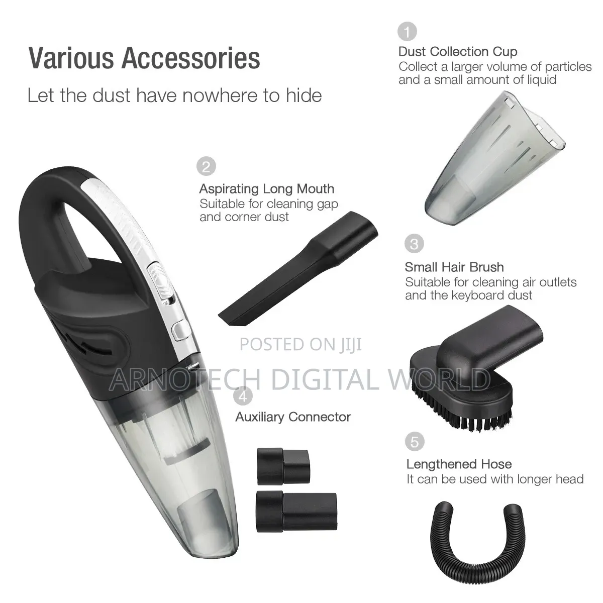 Cordless Car Vacuum Cleaner Strong Suction Portable Home Car Duster