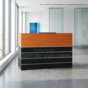 1600MM Brown Front Reception Desk | Receptionist Computer Table