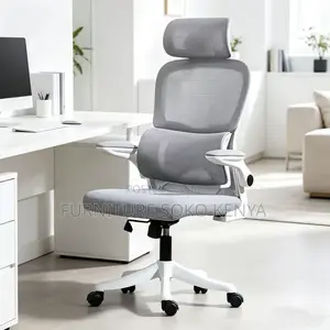 Orthopedic Modern White Seat | Fabric Executive Chair