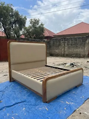5x6 Modern Padded Wooden Bed Frame - Premium Finish