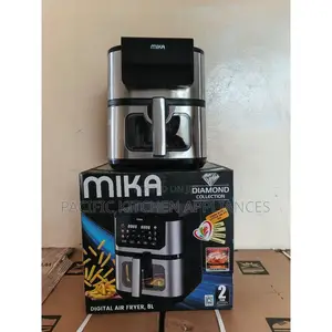 Mika 8L Digital Air Fryer – Black & Stainless Steel, 1700W