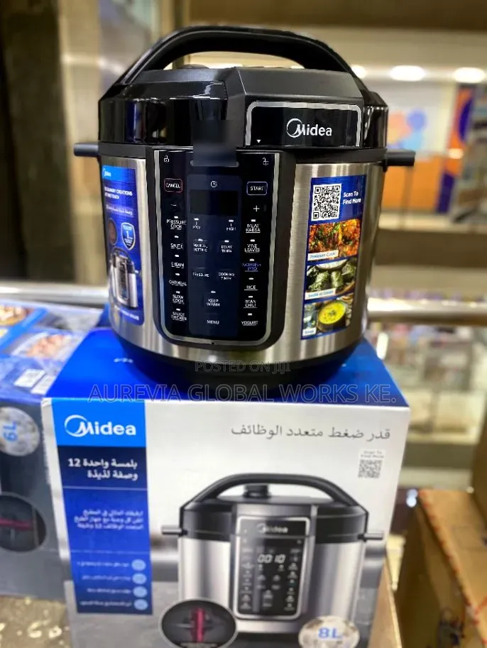 Midea 8L Stainless Steel Electric Pressure Cooker