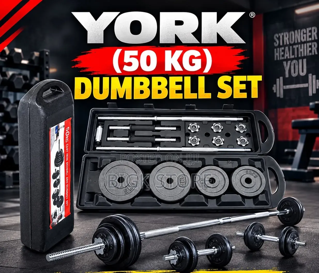 York Dumbell Set 50kgs