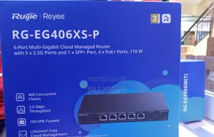 Ruijie RG-EG406XS-P 6 Port Multi-Gigabit Cloud Managed Router