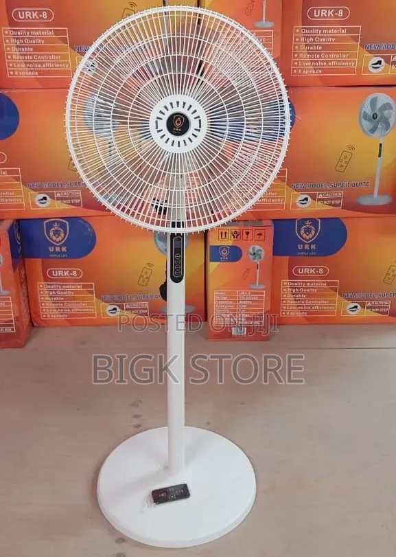 Remote Controlled URK 16" Modern Standing Quiet Fan