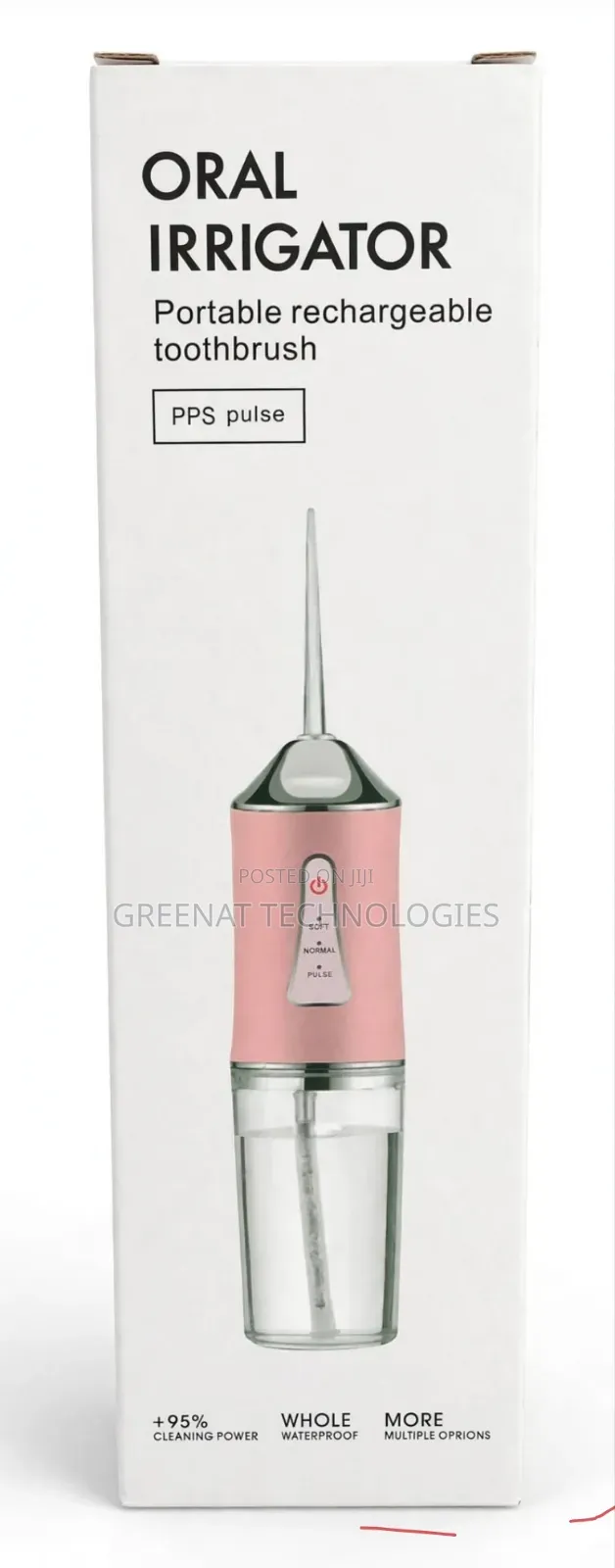 Oral Irrigator Water Flosser Rechargeable Teeth Cleaner Pulse 3 Modes