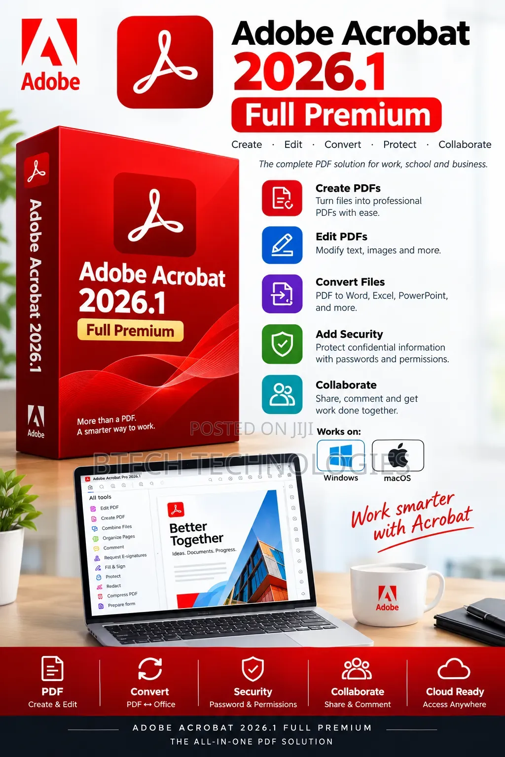 Adobe Acrobat Pro 2026.1 Premium – PDF Editing Software