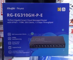 Ruijie RG-EG310GH-P-E 10 Port Gigabit Cloud Managed Router W 8 P.O.E