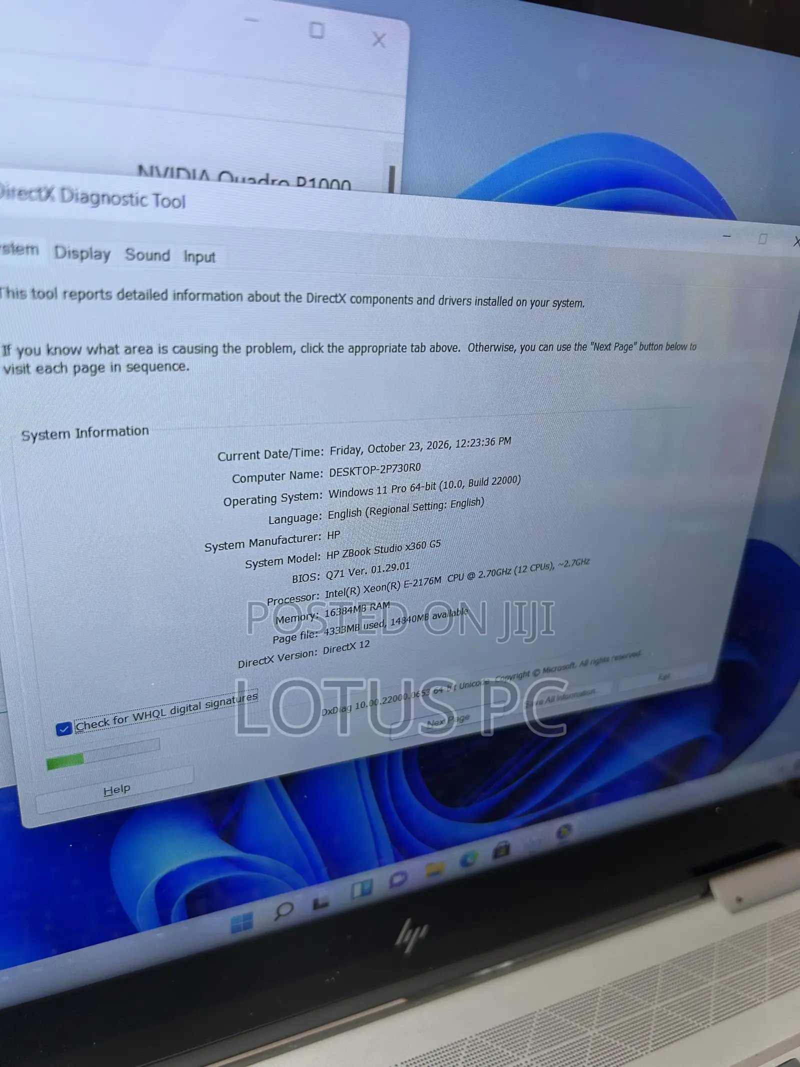 Laptop HP ZBook Studio G5 16GB Intel Xeon SSD 512GB