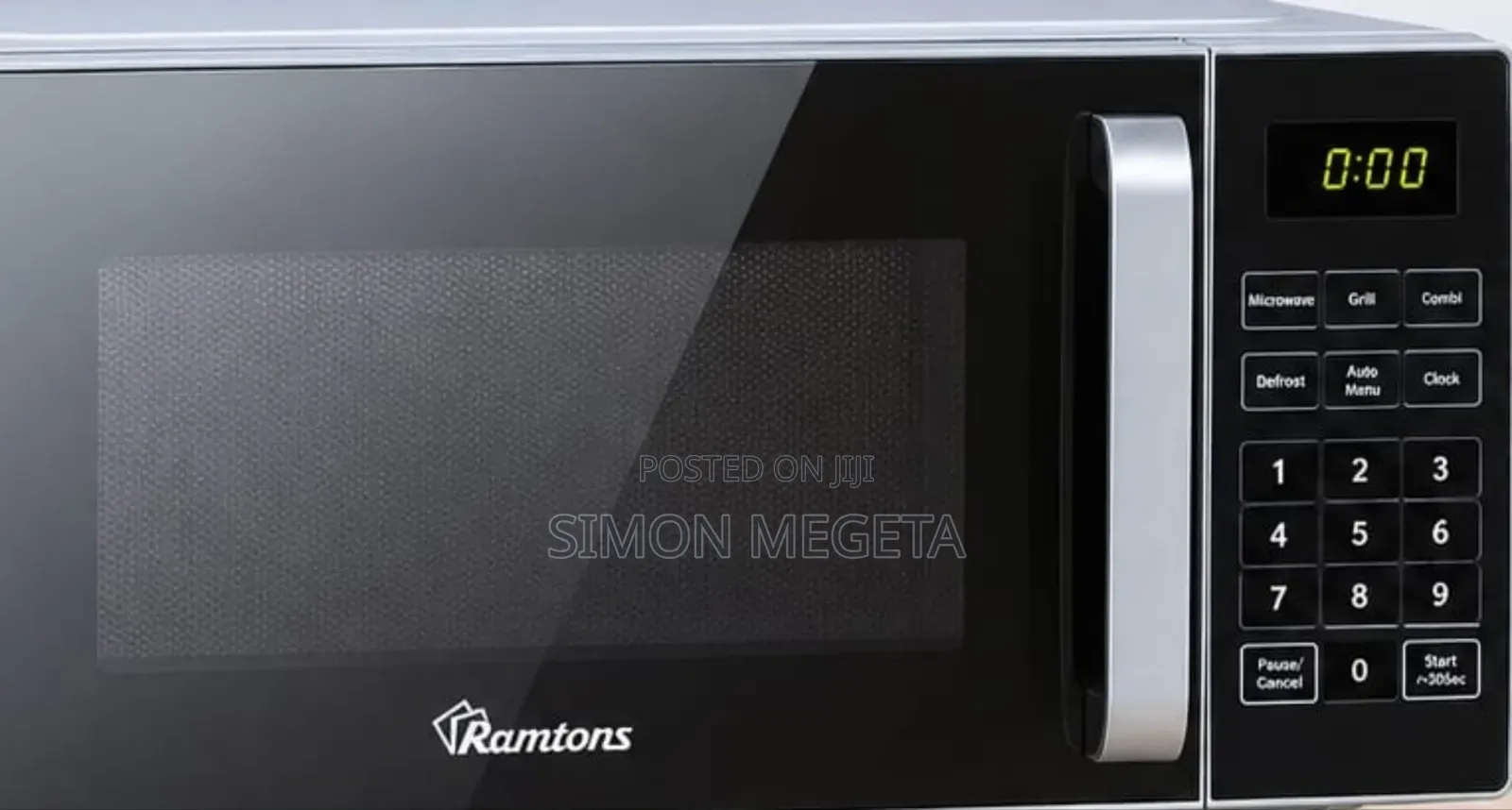 Ramtons RM/682 - 20lt Digital Microwave With Grill - Black (1YR WRTY)