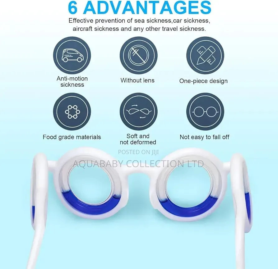 Anti-Motion Sickness Smart Glasses – Car, Travel & Seasickness Relief
