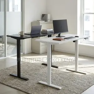 1400MM Black Height Adjustable Table | Electric Sit Stand Desk