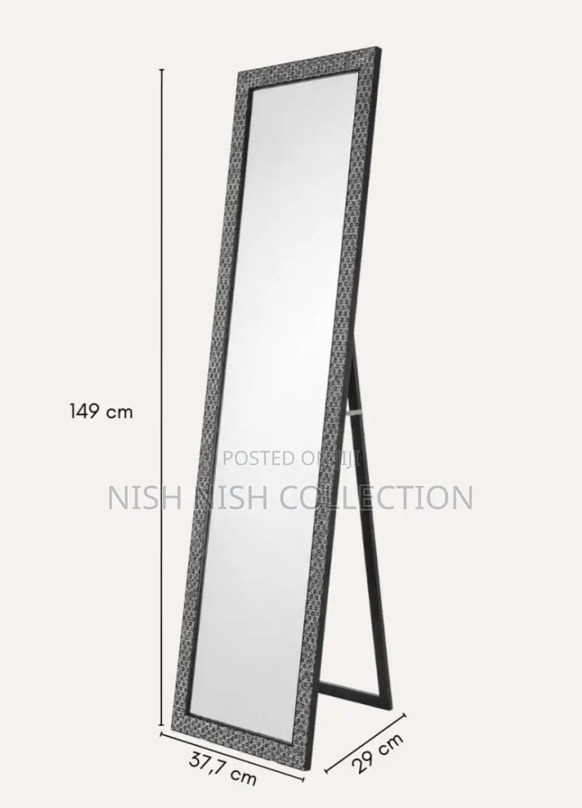 Plastic Print Floor Mirror