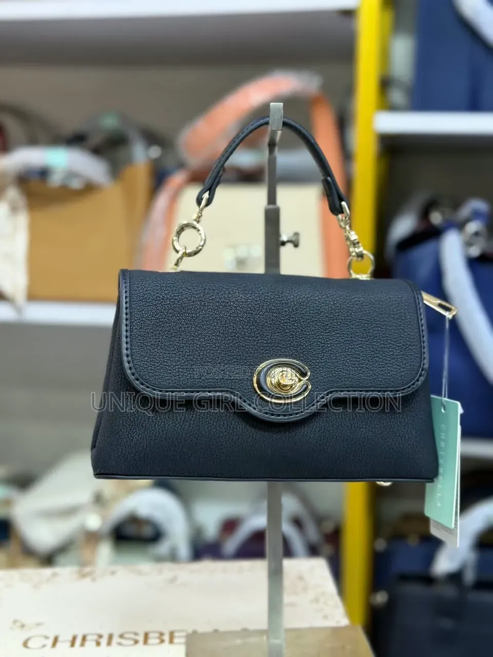 Chrisbella Luxury Top-Handle Crossbody Bag – Chic & Classic Style