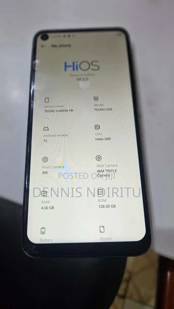 Tecno Camon 18i 128 GB Blue