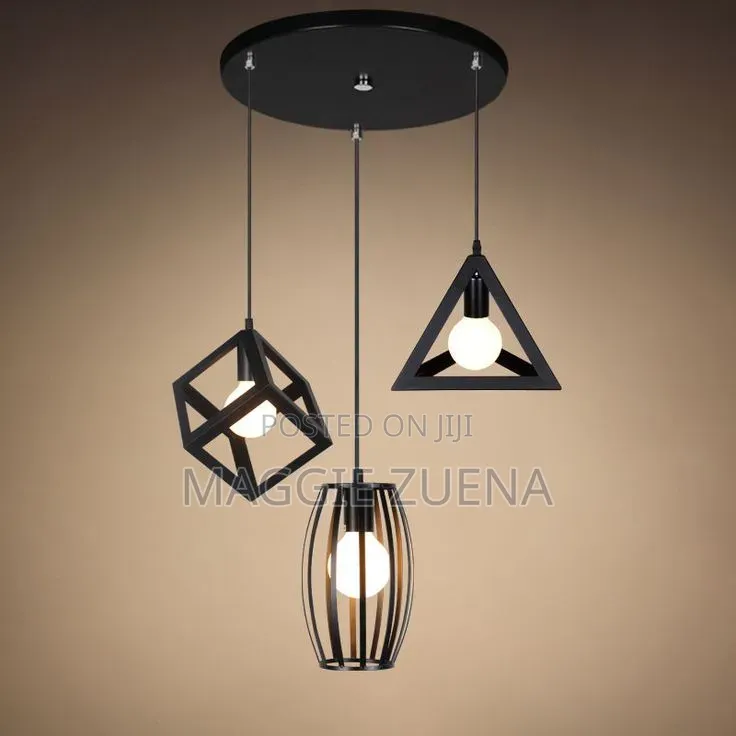 3pc Geometrical Pendant Lights