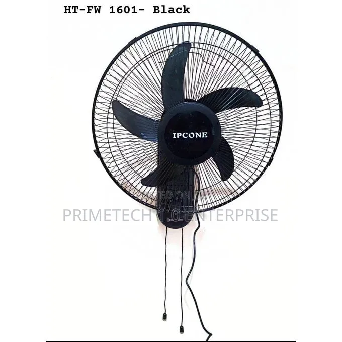 Ipcone Black 18 Inches Wall Fan