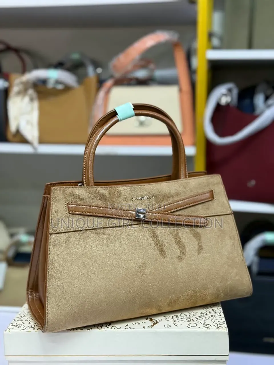 Chrisbella Premium Suede HandBag – Luxury Corporate & Casual Chic