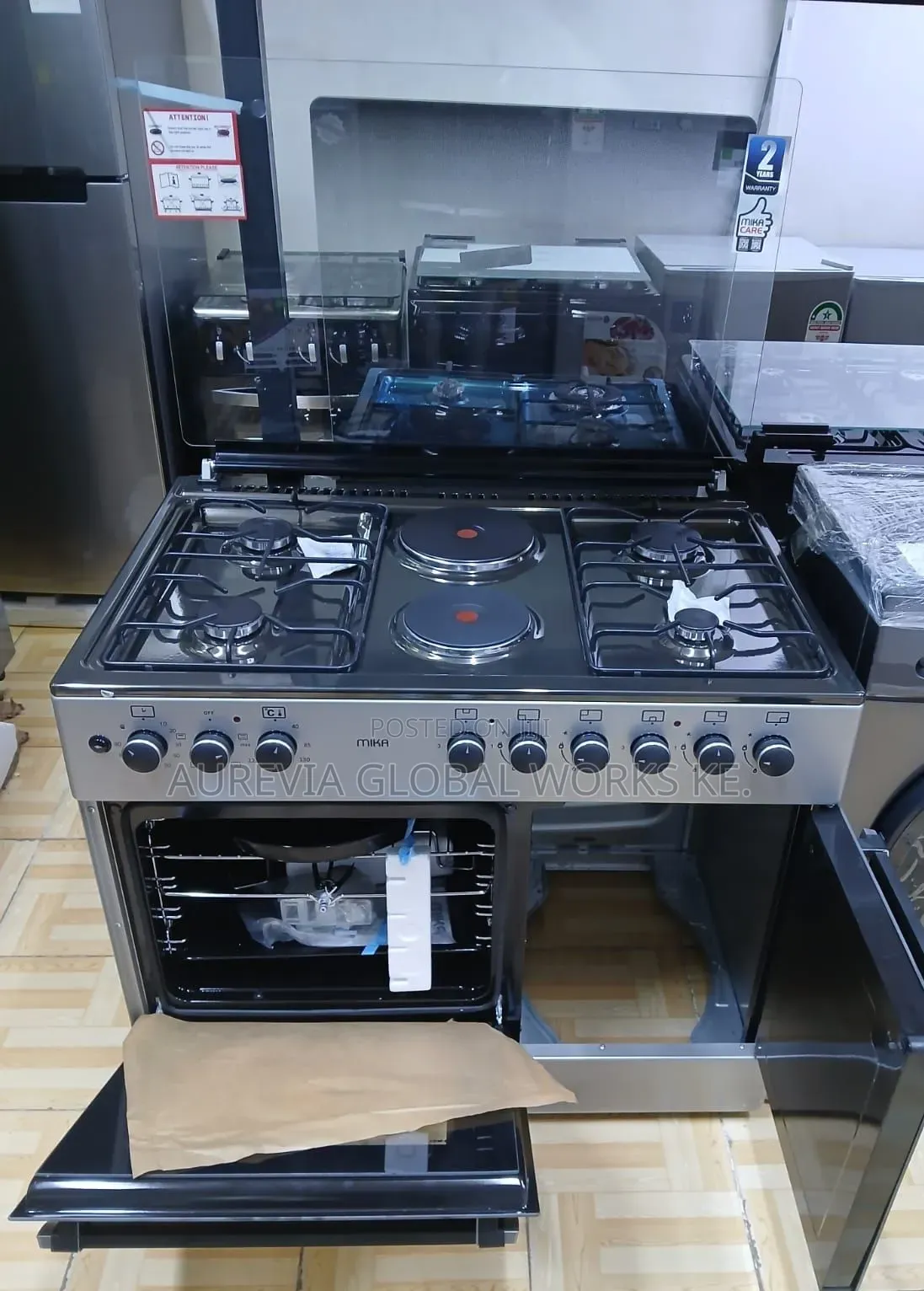  Mika 60×90cm Standing Cooker – Mst9042eg4sb